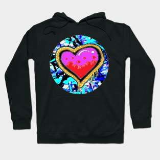 love Heart Art by LowEndGraphics Hoodie